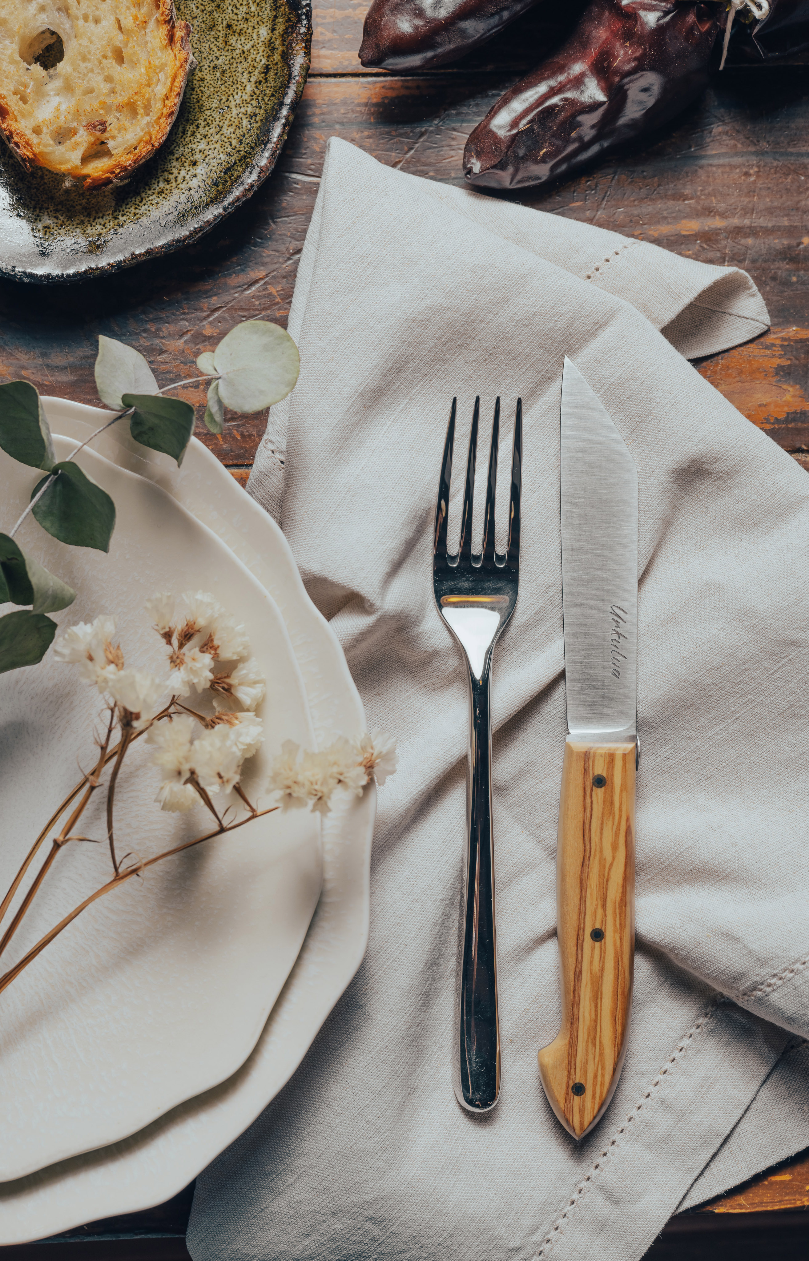 Urkulua, wooden table knife