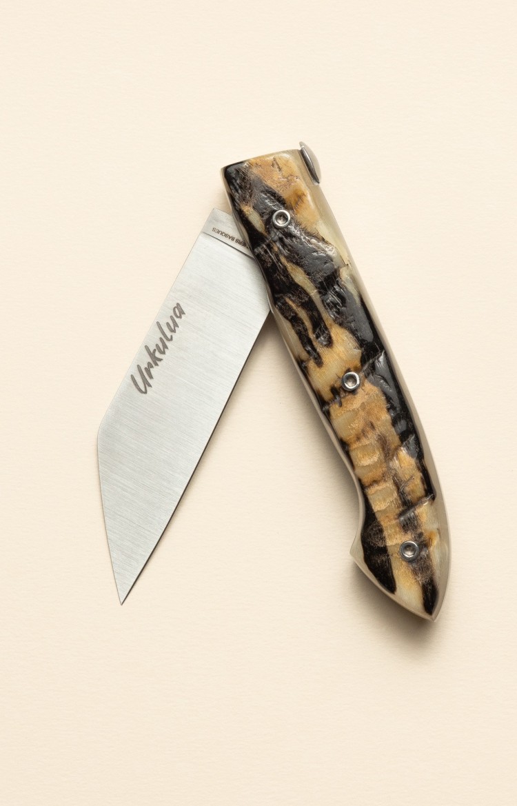 Urkulua liner - le couteau des bergers basques en corne
