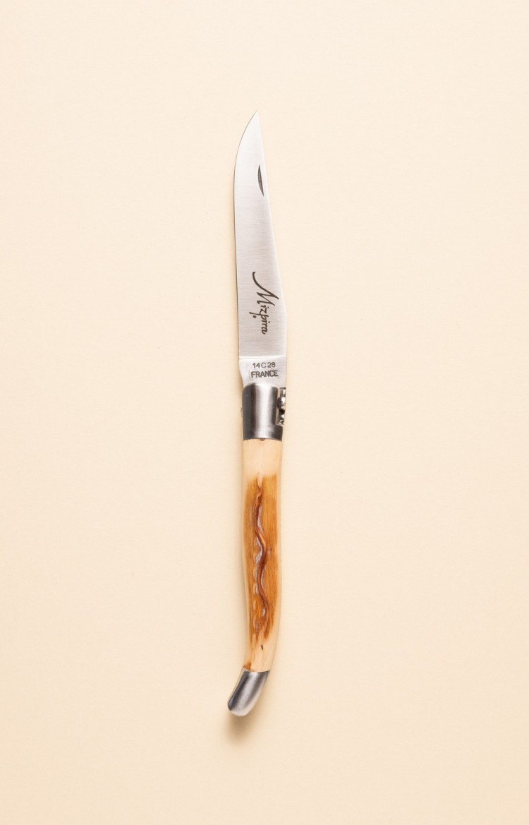 Photo de Mizpira, couteau artisanal  basque en néflier