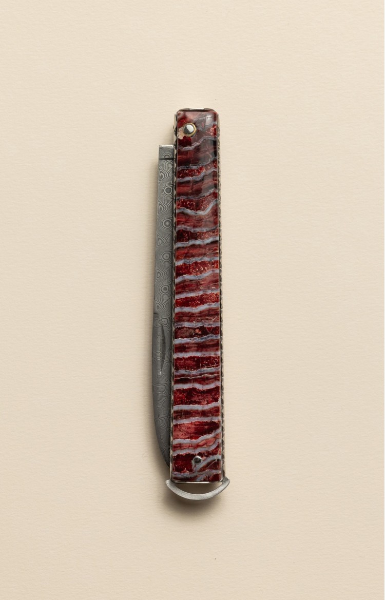 Artzaina - Couteau du berger  - Matériau d'exception, manche molaire de Mammouth