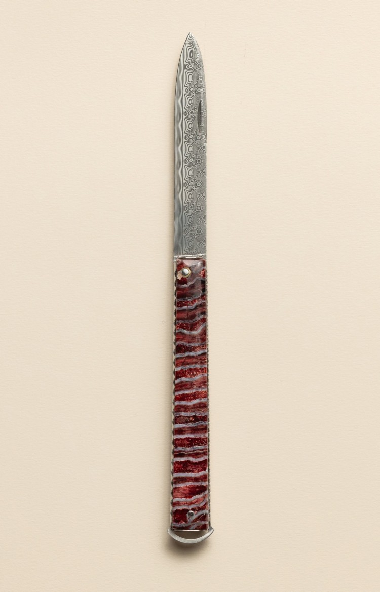 Artzaina - Couteau du berger  - Matériau d'exception, manche molaire de Mammouth