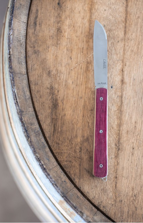 L'Alios - Couteau de pliant en fût de vin d'Irouléguy