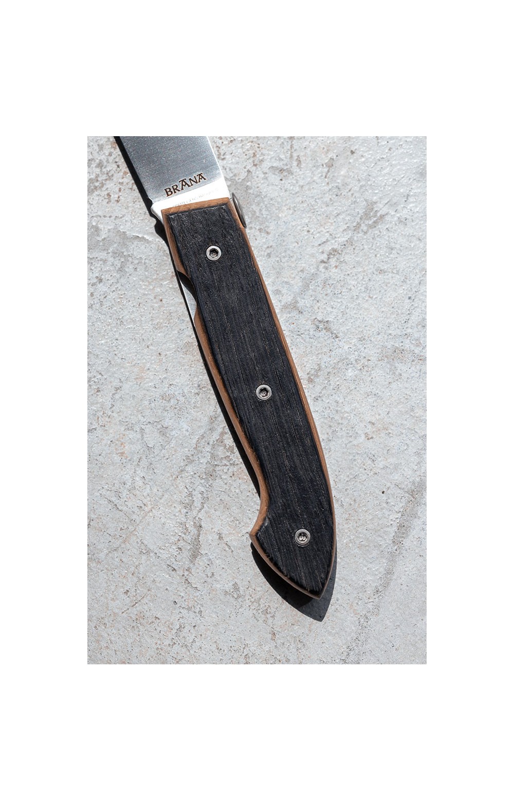 Urkulua - couteau de poche en douelle de Whisky tourbé