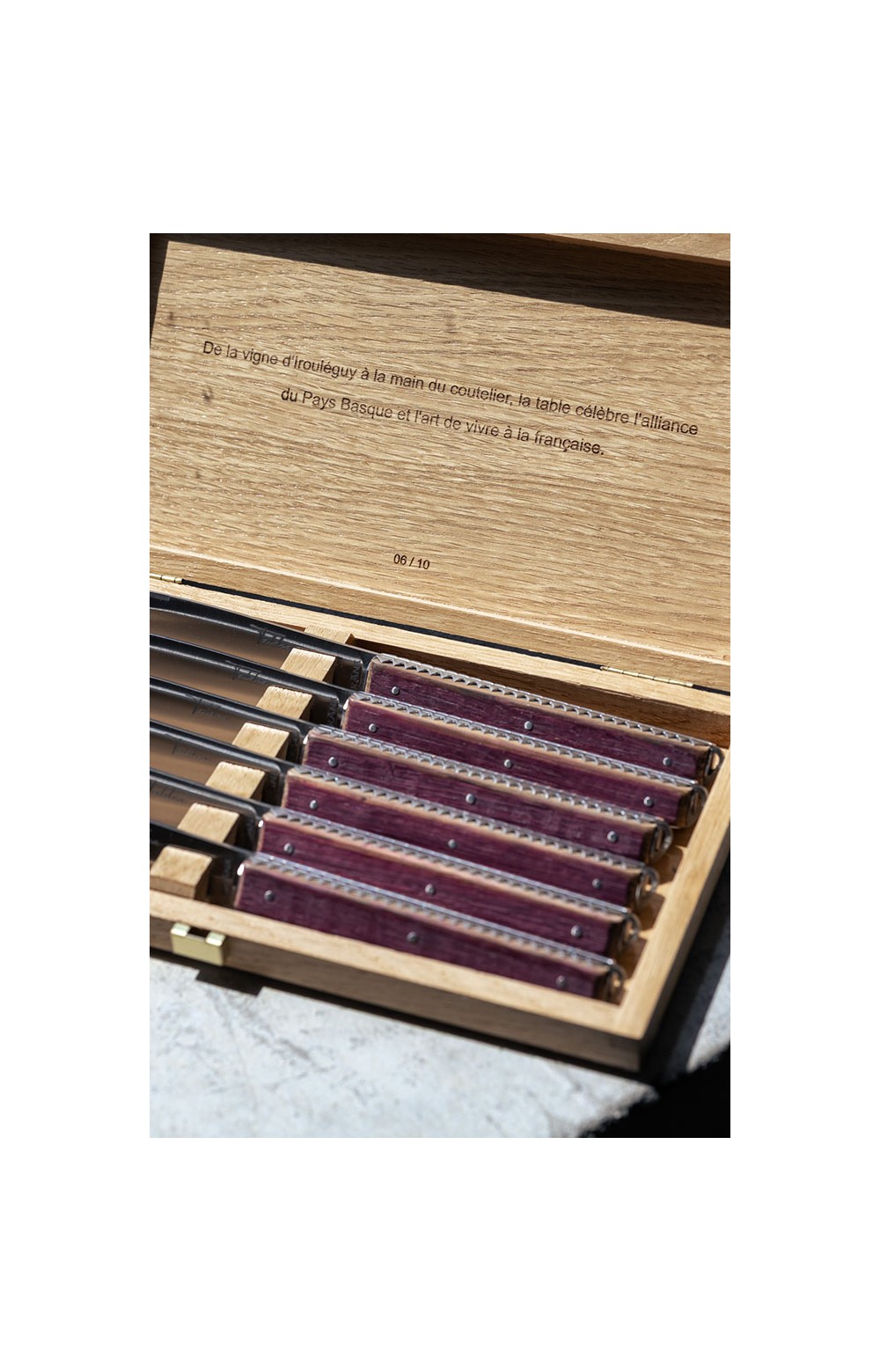 Taldea, couteaux de table haut de gamme en corne de bélier