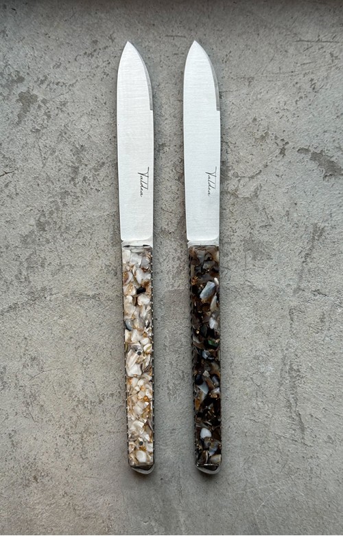 Taldea - couteau de table en coquillages