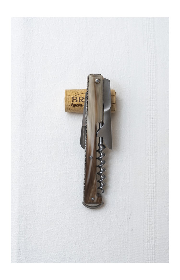 Sommelier en corne Artzaina - Tire-bouchon artisanal basque