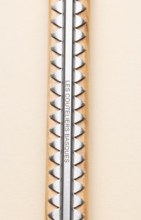 Mizpira - couteau de poche artisanal basque à cran forcé et lame damas