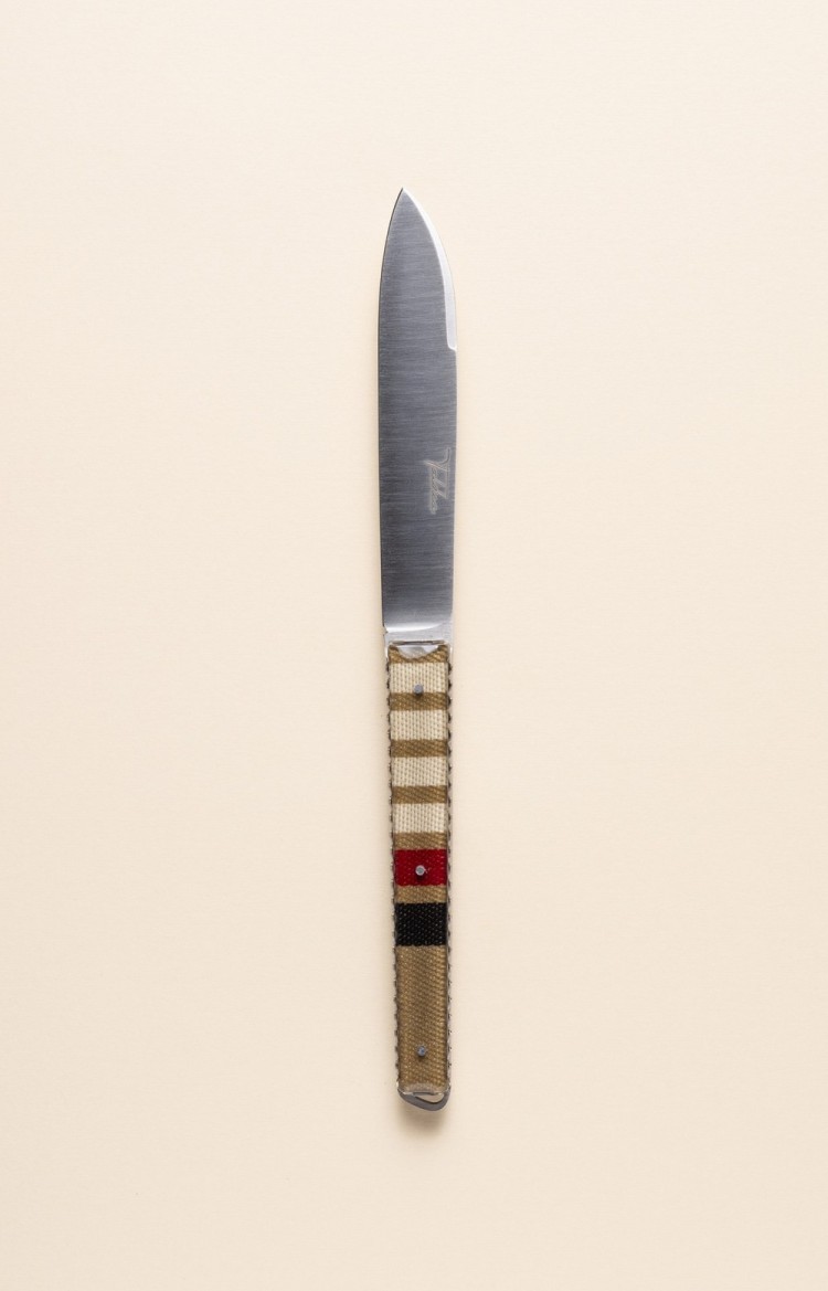 Photo de Taldea, couteau artisanal en linge basque