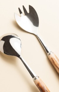 Mizpira, medlar salad servers Mizpira, medlar salad servers