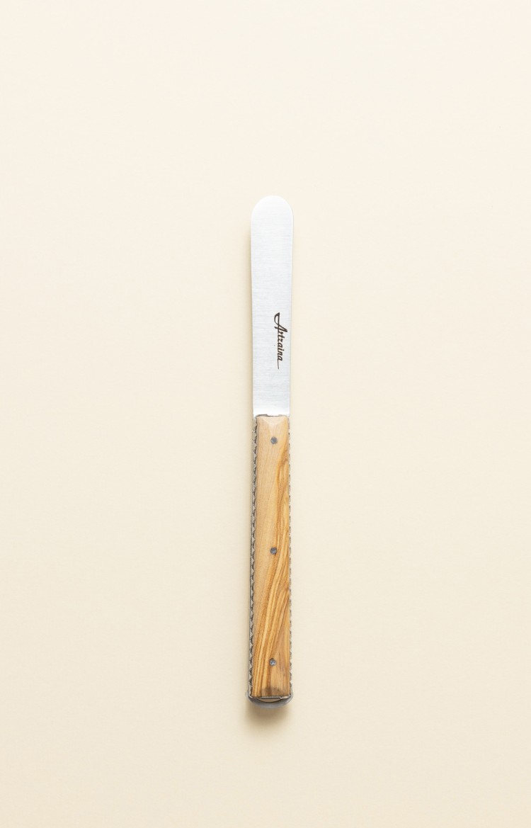 Artzaina, couteau à beurre artisanal en bois naturel